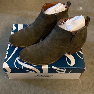 Lucky Brand Dark Moss Booties